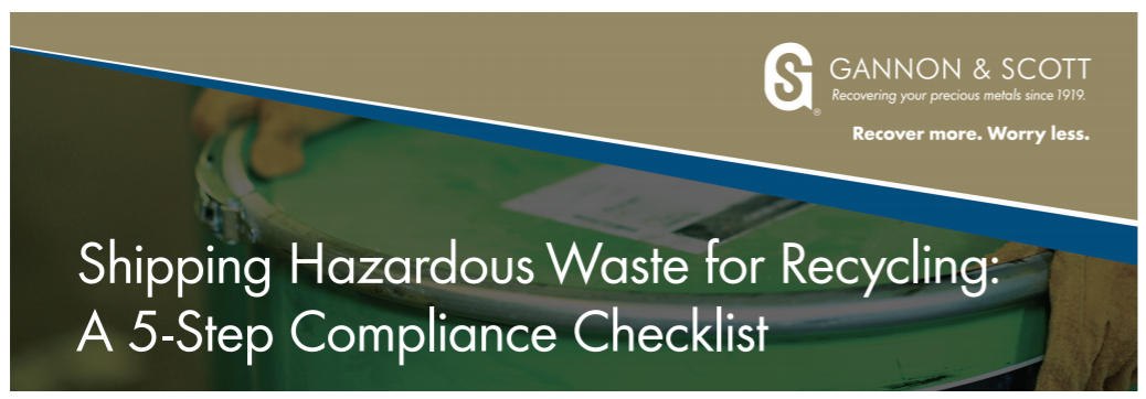 Shipping Hazardous Waste Compliance Checklist